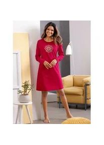 Sleepshirt Comtessa "Sleepshirt", Damen, Gr. 40/42, Normalgr&ouml;&szlig;en, rot, 100% Baumwolle, bedruckt, gemustert, unifarben, Kleider Sleepshirt