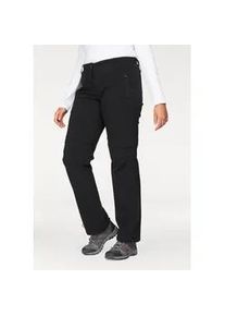 Trekkinghose Polarino, Damen, Gr. 44, N-Gr, schwarz, Obermaterial: 92% Polyamid, 8% Elasthan, unifarben, normal lang, Hosen Trekkinghose, auch in Gro&szlig;en Gr&ouml;&szlig;en erh&auml;ltlich