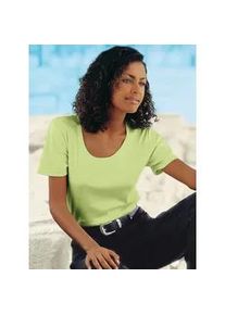 Rundhalsshirt Casual Looks "Shirt", Damen, Gr. 54, gr&uuml;n (pistazie), 100% Baumwolle, unifarben, Rundhals, Shirts Rundhalsshirt