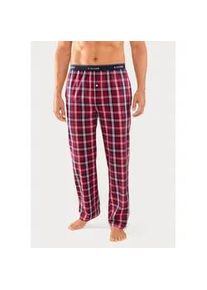 Webhose s.Oliver, Herren, Gr. 44/46 (S), N-Gr, rot (rot, kariert), Web, Obermaterial: 100% Baumwolle, kariert, Basic, lang, Hosen Pyjamahose Homewear Hose, mit Markenlogo im Bund