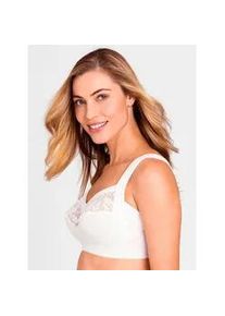 Miss Mary Of Sweden Entlastungs-BH MISS MARY, Damen, Gr. 95, Cup C, wei&szlig;, 64% Baumwolle, 17% Polyamid, 13% Elasthan, 6% Polyester, BHs BH Entlastungs-BH B&uuml;gelloser-BH