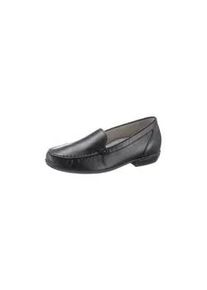 Waldl&auml;ufer Slipper WALDL&Auml;UFER, Damen, Gr. 7, schwarz, Glattleder, Basic, Schuhe Slipper