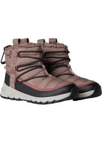 Winterstiefel The North Face "W THERMOBALL LACE UP WP", Damen, Gr. 38, grau (taupe), Synthetik, Schuhe Winterstiefel, Snowboots, Winterboots, Winterschuhe, wasserdicht