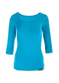 3/4-Arm-Shirt WINSHAPE "WS4", Damen, Gr. M, blau (t&uuml;rkis), 90% Baumwolle, 10% Elasthan, Rundhals, Shirts 3/4-Arm-Shirt