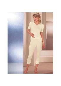 Unterhemd Conta, Damen, Gr. 44, 1 Stk., Kurz, wei&szlig; (wollwei&szlig;), 70% Schurwolle, 30% Seide, Unterhemden Unterhemd