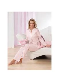 Schlafanzug Ringella, Damen, Gr. 36/38, rosa (ros&eacute;), 100% Baumwolle, Homewear-Sets Schlafanzug