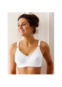 B&uuml;gelloser BH, Damen, Gr. 100, Cup B, wei&szlig;, 80% Baumwolle, 13% Elasthan, 7% Polyamid, BHs