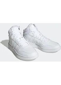 Sneaker Adidas SPORTSWEAR "HOOPS 3.0 MID", Herren, Gr. 45, wei&szlig; (cloud wei&szlig;, cloud wei&szlig;, cloud wei&szlig;), Synthetik, Textil, Schuhe Sneaker