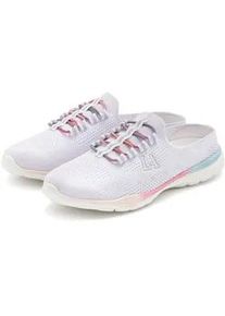 Sneaker Lascana ACTIVE, Damen, Gr. 41, bunt (wei&szlig;, multi), Obermaterial: 100% Textilmaterial. Decksohle: 100% Textilmaterial. Futter: 100% Textilmaterial. Laufsohle: 100% Synthetik, unifarben, Basic, Schuhe Sneaker, zum Reinschl&uuml;pfen, ultraleicht, Sabot, Clog, Freizeitschuh VEGAN