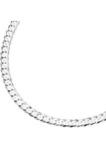 Panzerkette Smart Jewel "Panzerkette diamantiert, massiv, Silber 925" Gr. 45, silber, Halsketten, Damen, 45cm, Silber 925 (Sterlingsilber), Panzerkette