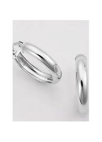 Paar Creolen Lady, silber (silber 925), Ohrringe, Damen, Silber 925 (Sterlingsilber)