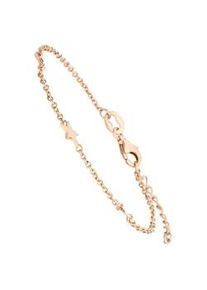 Armband Jobo "Sterne", rosa (ros&eacute;goldfarben), Armb&auml;nder, Damen, 19cm, Silber 925 (Sterlingsilber), Armband, 925 Silber ros&eacute;gold vergoldet 19 cm