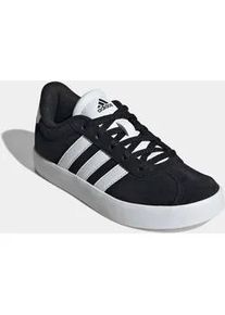 Sneaker Adidas SPORTSWEAR "VL COURT 3.0", M&auml;dchen, Gr. 37, schwarz-wei&szlig; (core schwarz, ftwr wei&szlig;, core schwarz), Leder, Synthetik, Schuhe Sneaker, inspiriert vom Design des Adidas samba, f&uuml;r Kinder & Jugendliche