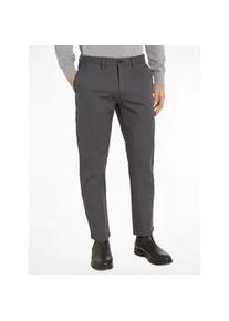 Chinohose Tommy Hilfiger "Chino Denton 1985 PIMA CO", Herren, Gr. 40, L&auml;nge 32, grau (schwarzgrau), Obermaterial: 96% Baumwolle, 4% Elasthan, normal, Hosen Chinohose
