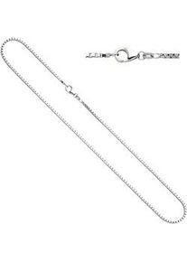 Silberkette Jobo, silber (silber 925), Halsketten, Damen, Silber 925 (Sterlingsilber), L: 42, Silberkette, Venezianerkette 925 Silber 42 cm 1,2 mm