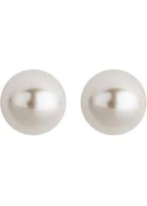 Paar Ohrstecker OROLINO "Gold 585 mit echten Akoya-Perlen weiss 5mm rund", wei&szlig; (wei&szlig;, wei&szlig;), Ohrringe, Damen, one-size, Gold