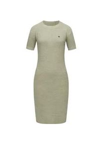 Strickkleid Ragwear "Kolya", Damen, Gr. L (40), Normalgr&ouml;&szlig;en, gr&uuml;n (dusty), Strick, Material: 100% Baumwolle, tailliert ca. Mitte Oberschenkel, Rundhals, &Auml;rmel ohne &Auml;rmelschlitz Rippstrickb&uuml;ndchen, Kleider Strickkleid, kurz&auml;rmliges Damen Midikleid in Strickoptik