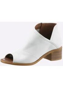 Sandalette Andrea Conti, Damen, Gr. 36, wei&szlig;, Leder, Schuhe Sommerboots Ankleboots Schaftsandale