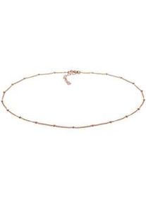 Kette ohne Anh&auml;nger Elli "Choker Kugelkette Basic Trend 925 Silber", rosegold, Halsketten, Damen, 36, ohne Stein, Silber 925 (Sterlingsilber), L: 36
