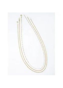 Ketten-Set Lady, gold (vergoldet), Halsketten, Damen, 45, Silber 925 (Sterlingsilber), L: 45