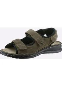 Sandale MUBB, Herren, Gr. 41, gr&uuml;n (schilf), Veloursleder, Schuhe Sandale