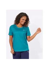 Trainingsshirt Catamaran "Freizeitshirt", Damen, Gr. 52/54, blau (t&uuml;rkis), 90% Polyester, 10% Elasthan, unifarben, Rundhals, Shirts