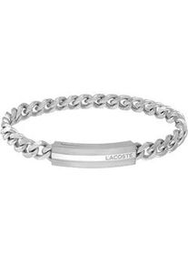 Armband Lacoste "Schmuck Edelstahl Armband Panzerkette ADVENTURER", silber (edelstahlfarben), Armb&auml;nder, Herren, 20cm, Edelstahl, Armband