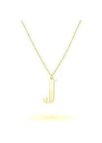 Beka & Bell Kette mit Anh&auml;nger BEKA & BELL "925-Sterling Silber vergoldet Gl&auml;nzend 45cm", gelb, Halsketten, Damen, 45cm, Silber 925 (Sterlingsilber), L: 45, gl&auml;nzend