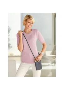 Kurzarmpullover Casual Looks "Pullover", Damen, Gr. 42, rosa (altros&eacute;), 50% Baumwolle, 50% Polyacryl, unifarben, Pullover