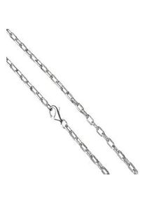 Collierkettchen Vivance "925/- Sterling Silber wei&szlig; Gliederkette 50 cm", wei&szlig;, Halsketten, Damen, 50cm, Silber 925 (Sterlingsilber), L: 50 B: 3mm, glitzernd, B:3mm