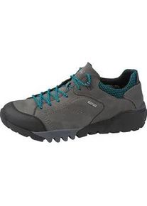 Waldl&auml;ufer Trekkingschuh WALDL&Auml;UFER "H-Fritz", Herren, Gr. 9 (43), grau (grau, schwarz), Gummi, Nubukleder, Textil, kontrastfarbene Details, Schuhe Trekkingschuh, Freizeitschuh, Outdoorschuh, Sneaker mit TEX-Ausstattung, H-Weite
