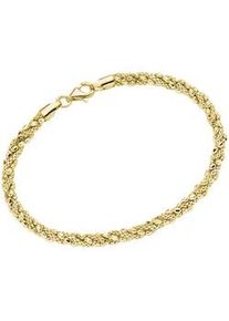 Armband Smart Jewel "Fantasiekette, gedreht, Silber 925", gold, Armb&auml;nder, Damen, 19cm, Silber 925 (Sterlingsilber), Armband