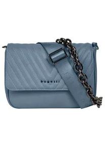 Umh&auml;ngetasche Bugatti "SIRA", Damen, Gr. B/H/T: 24cm x 18cm x 10cm onesize, blau, Kunstfaser, Strukturmuster, Taschen Umh&auml;ngetasche