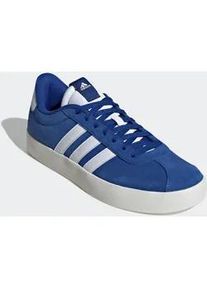 Sneaker Adidas SPORTSWEAR "VL COURT 3.0", Herren, Gr. 43, wei&szlig; (royal blau, cloud wei&szlig;, sanftes wei&szlig;), Leder, Synthetik, Schuhe Sneaker, inspiriert vom Design des Adidas samba