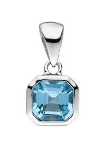 Kettenanh&auml;nger Jobo "Anh&auml;nger mit Blautopas", silber (silber 925), Schmuckanh&auml;nger, Damen, Silber 925 (Sterlingsilber), Kettenanh&auml;nger, 925 Silber