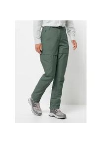 Trekkinghose Jack Wolfskin "BARRIER PANT W", Damen, Gr. 40, Normalgr&ouml;&szlig;en, gr&uuml;n (hedge, gr&uuml;n), OBERSTOFF: 46% POLYAMID, 27% LYOCELL, 27% VISKOSE. Futter: 100% POLYESTER, Hosen Trekkinghose
