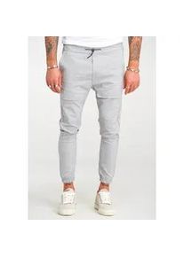 Chinohose 2Y Premium "ENRIKO", Herren, Gr. XL, L&auml;nge 32, grau (hellgrau), 62% Polyester, 35% Viskose, 3% Elasthan, lang, Hosen Chinohose, mit elastischem Bund