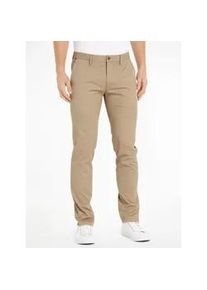 Chinohose Tommy Hilfiger "Chino Bleecker 1985 PIMA CO", Herren, Gr. 30, L&auml;nge 30, beige, Obermaterial: 96% Baumwolle, 4% Elasthan, normal, Hosen Chinohose