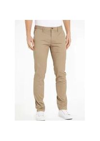 Chinohose Tommy Hilfiger "Chino Bleecker 1985 PIMA CO", Herren, Gr. 40, L&auml;nge 32, beige, Obermaterial: 96% Baumwolle, 4% Elasthan, normal, Hosen Chinohose