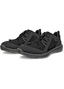 Sneaker Ecco "TERRACRUISE 2 M", Herren, Gr. 41, schwarz, Lederimitat, Textil, Schuhe Sneaker, mit GORE-TEX