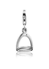 Charm-Einh&auml;nger NENALINA "Steigb&uuml;gel Pferd Hobby Anh&auml;nger 925 Silber", silber, Charms, Damen, ohne Stein, Silber 925 (Sterlingsilber)