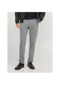 Jack & Jones Chinohose JACK & JONES "MARCO &ndash; Chinohose mit Stretchanteil und Komfort", Herren, Gr. 36, L&auml;nge 32, grau (grau melange), Web, Obermaterial: 68% Polyester, 29% Viskose, 3% Elasthan, unifarben, slim fit normal, Hosen Chinohose, modisch, slim fit, Web