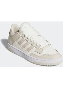 Sneaker Adidas SPORTSWEAR "RAPID COURT LOW", Damen, Gr. 42,5, beige (alumina, cloud wei&szlig;, ftwr wei&szlig;), Leder, Synthetik, Schuhe Sneaker