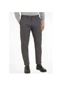 Chinohose Tommy Hilfiger "Chino Denton 1985 PIMA CO", Herren, Gr. 40, L&auml;nge 34, grau (schwarzgrau), Obermaterial: 96% Baumwolle, 4% Elasthan, normal, Hosen Chinohose