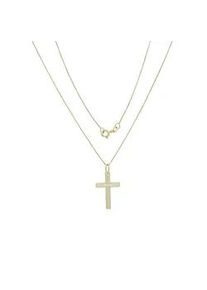 Kette mit Anh&auml;nger Firetti "Schmuck Geschenk Gold 333 Halsschmuck Halskette Goldkette Venezianer", gold (gelbgoldfarben), Halsketten, Damen, Gelbgold 333, L: 45, Kreuzkette