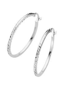 Paar Creolen Lady, silber (silber 925), Ohrringe, Damen