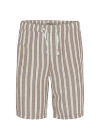 Shorts 11 Project "Shorts PROeshi", Herren, Gr. L, N-Gr, braun (shitake), Obermaterial: 58% Leinen LI. 42% Viskose CV., Hosen Shorts