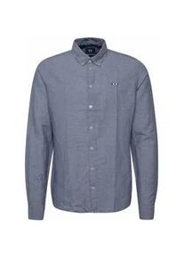 Langarmhemd FQ1924 "Langarmhemd FQErlendur", Herren, Gr. XXL, N-Gr, blau (navy blazer), Obermaterial: 57% Leinen LI. 43% Baumwolle CO., Hemden