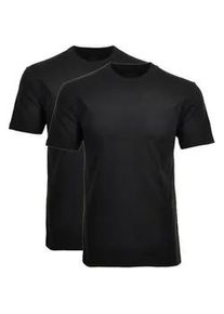 T-Shirt Ragman "T-Shirt 2er Pack", Damen, Gr. 5XL, schwarz, Obermaterial: 100% Baumwolle CO., Shirts T-Shirt