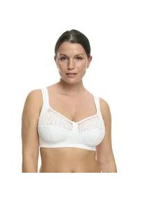 B&uuml;gelloser BH SuSa "Classic", Damen, Gr. 95, Cup F, wei&szlig;, Obermaterial: 54% Polyamid, 27% Baumwolle, 19% Elasthan, unifarben, bequem, BHs, Spitze, gen&auml;hte Cups, Jacquard-Muster, elastisch, Komforttr&auml;ger